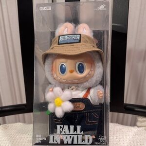 The Monsters Fall in Wild Plush Doll Pendant - Tan and White